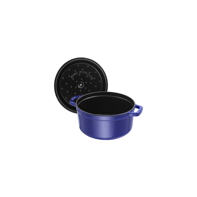 Staub Cast Iron 2.75 qt Round - Sapphire Blue