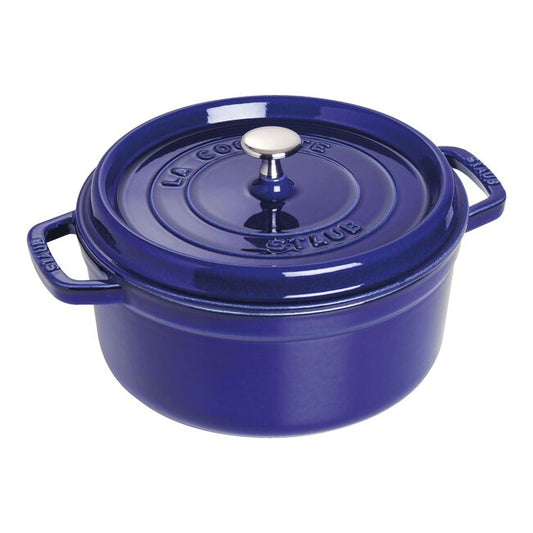 Staub Cast Iron 2.75 qt Round - Sapphire Blue