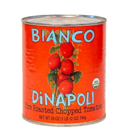 Bianco DiNapoli Tomatoes - Organic Fire Roasted Chopped Tomatoes 28oz