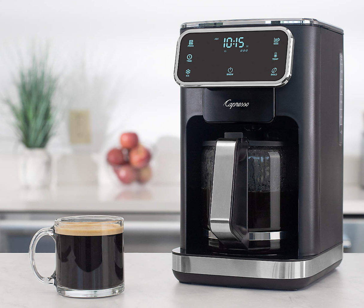 Capresso 12-Cup Drip Coffee Maker with Glass Carafe