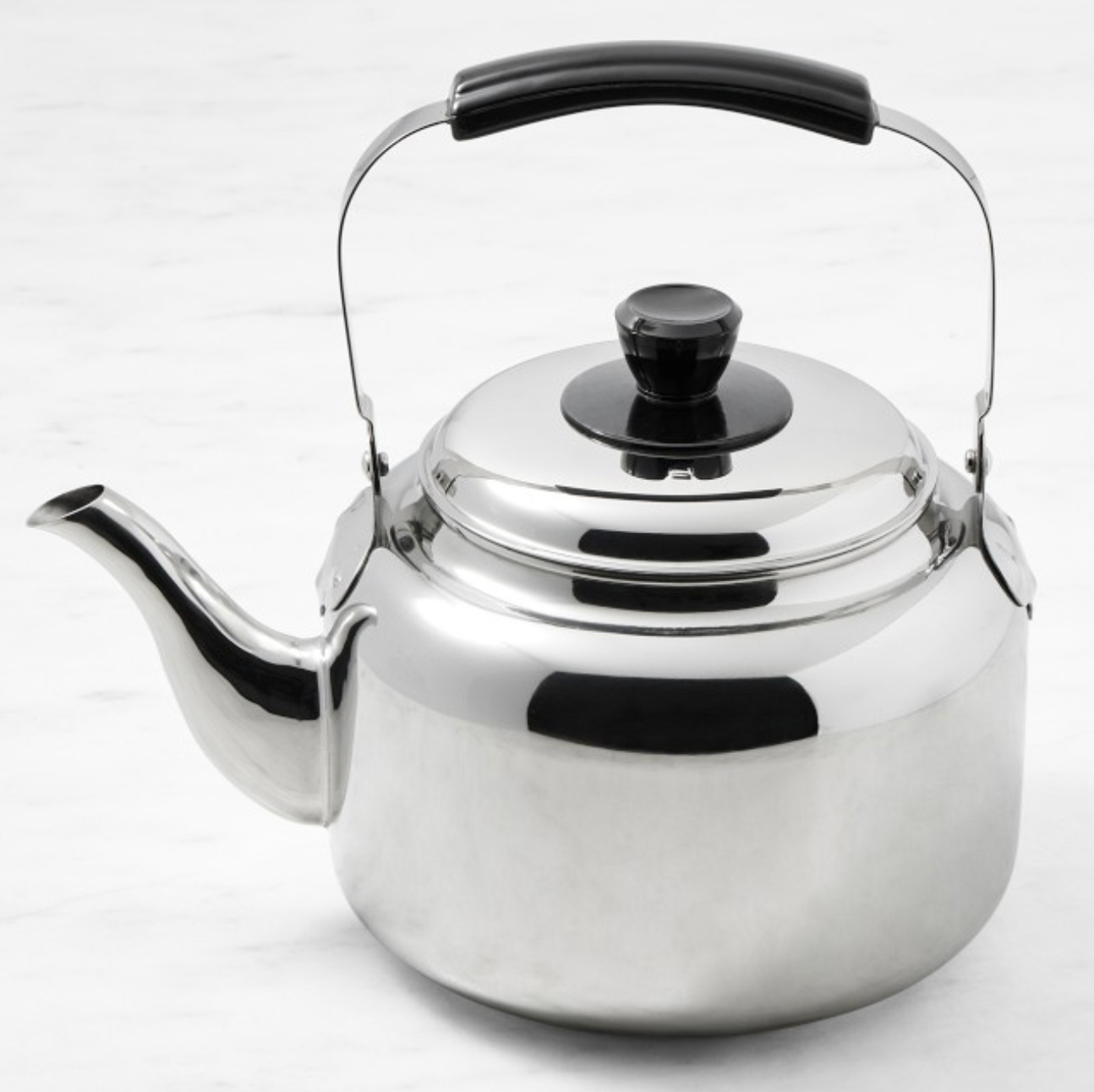 Demeyere Resto Stainless-Steel Tea Kettle, 4-Qt